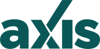 Axis typography logo in teal