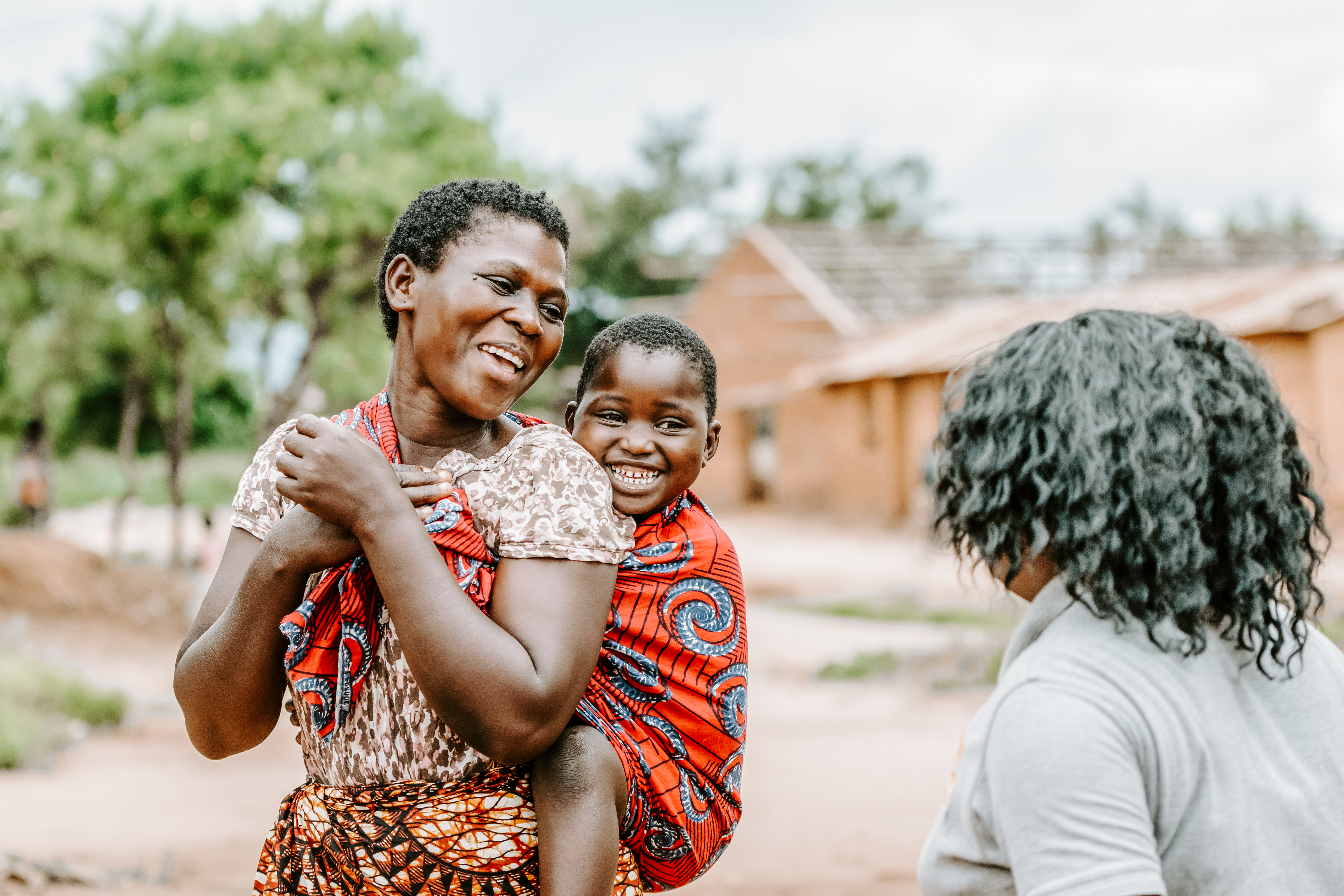 Mom and Daughter laughing