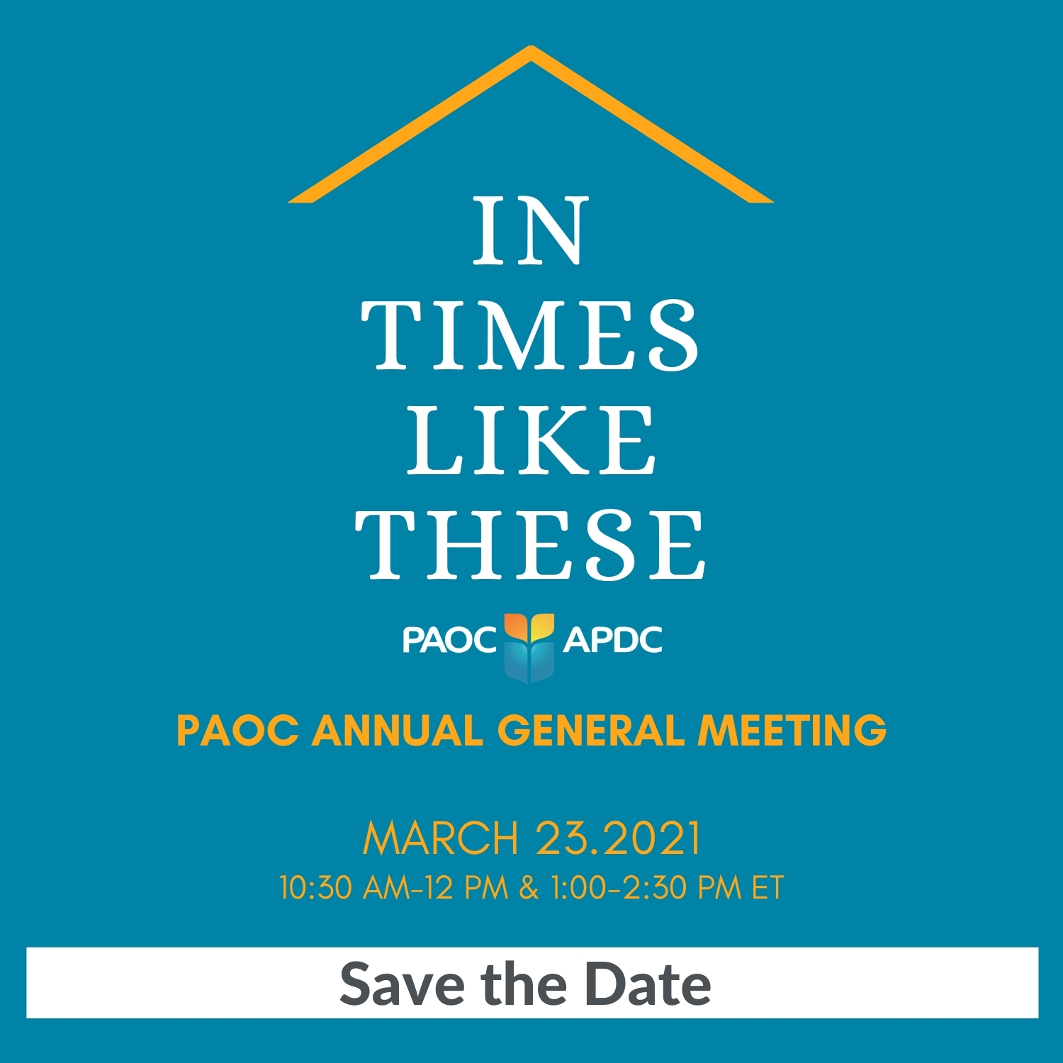 AGM 2021 Branding - In Times Like These - SAVE THE DATE