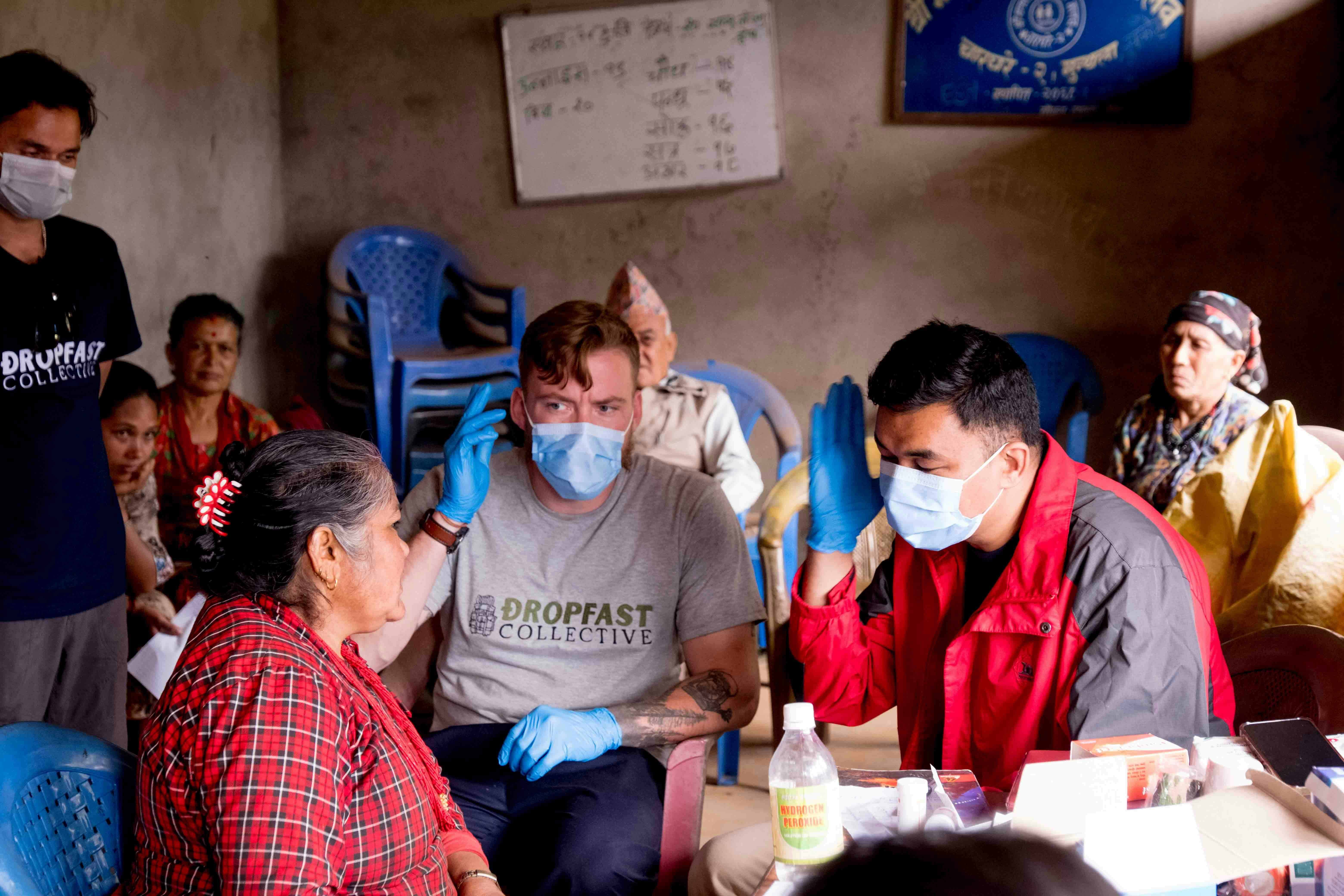 Medical Missions 2 - frederick-shaw-Lqo-tVnvyF4-unsplash People being served at a medical missions clinic.