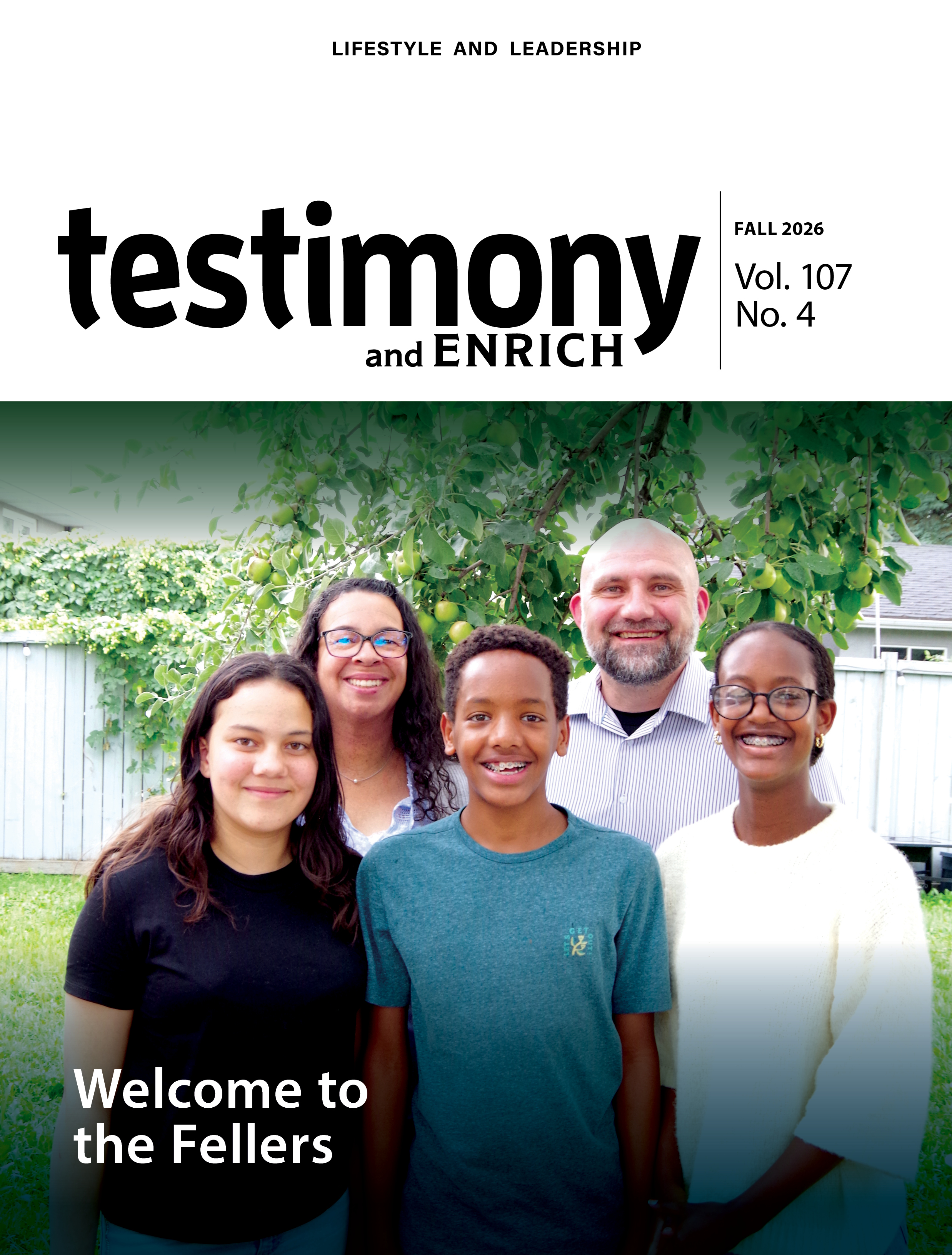 PAOC-Fall2026_t&e_Cover_HiRes The cover of the Fall 2026 issue of testimony/Enrich magazine with Jeremy Feller and his family.