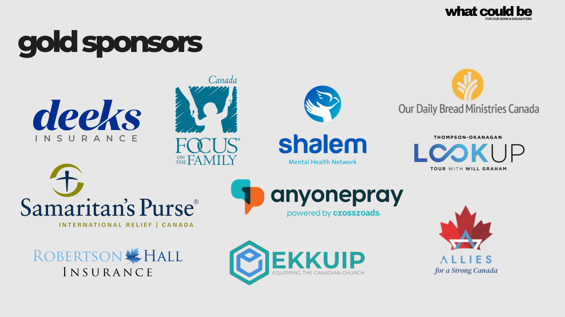 General Conference Gold Sponsor Logos