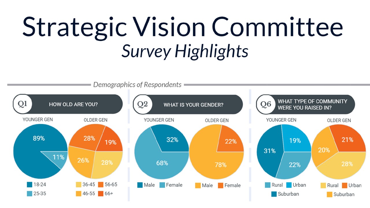 Strategic Vision Committee Survey Highlights (slide 1)