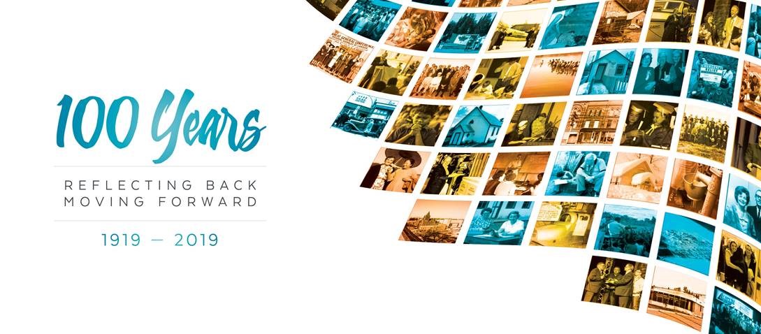 English 100 Years Logo