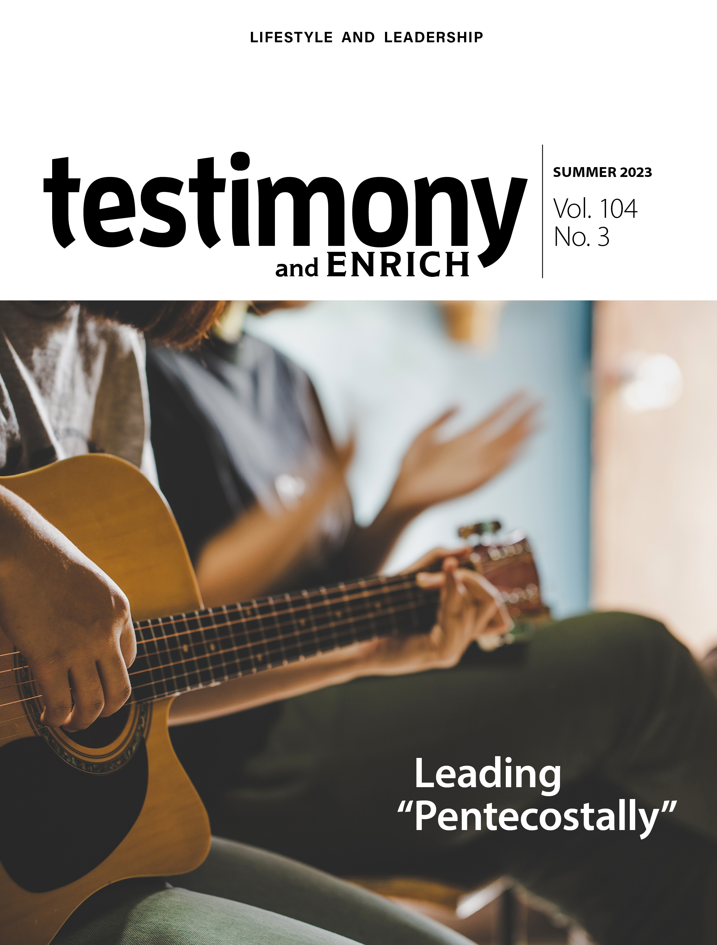 Cover of Summer 2023 issue of testimony/Enrich.