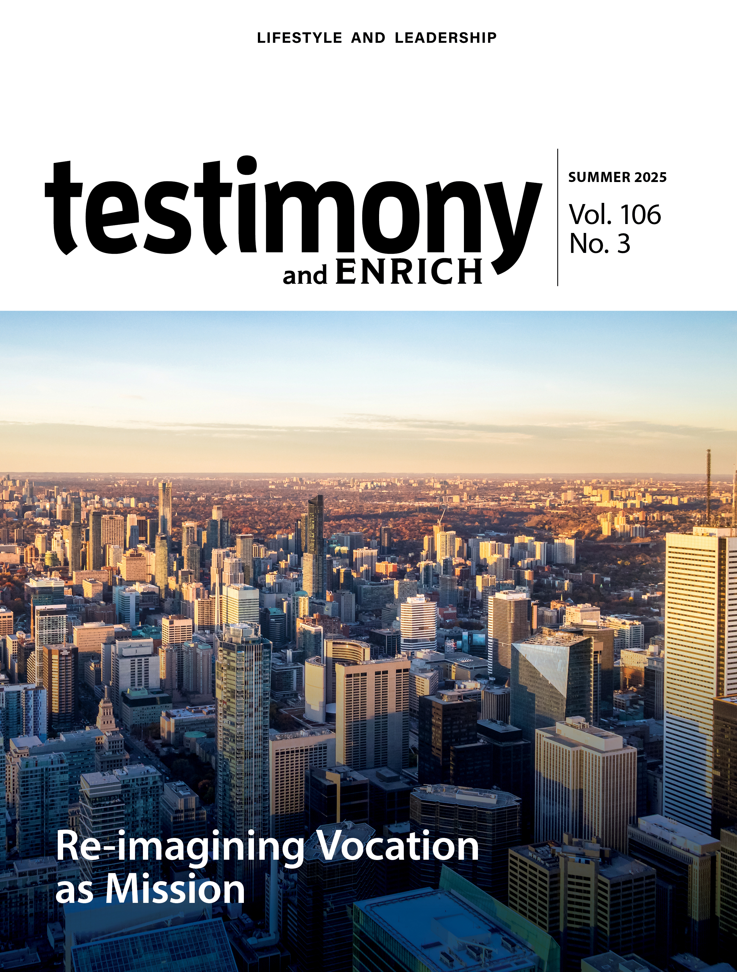 t&e-summer_2025_cover Cover of Summer 2025 issue of testimony/Enrich.